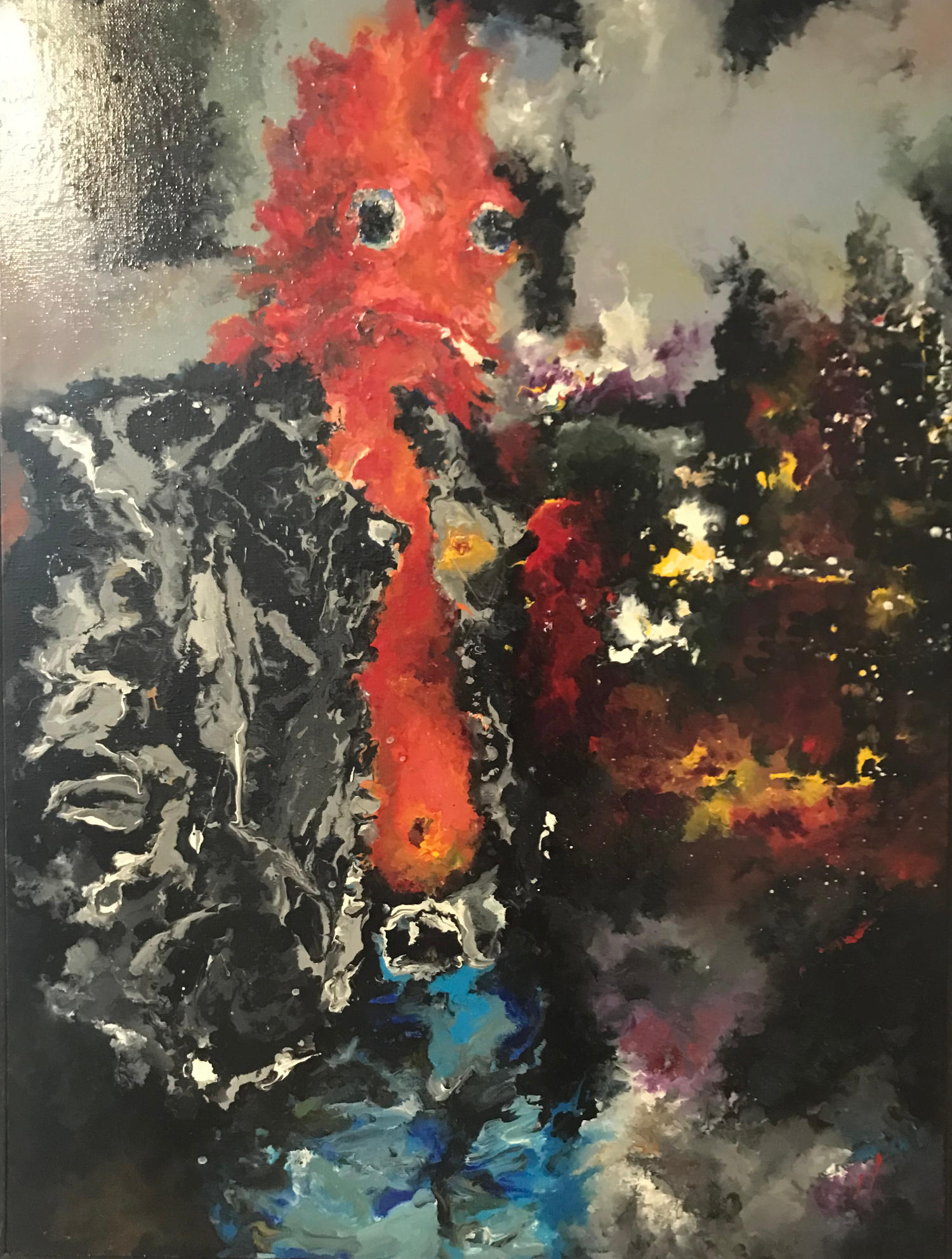 fish in a leather jacket