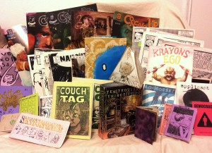 Some self-published books and mini-comics.